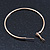 Large Slim Classic Hoop Earrings In Gold Plating - 60mm Diameter - view 5