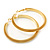 Large Mesh Hoop Earrings In Gold Plating - 65mm Diameter - view 4