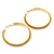 Large Mesh Hoop Earrings In Gold Plating - 65mm Diameter - view 6
