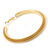 Large Mesh Hoop Earrings In Gold Plating - 65mm Diameter - view 3