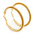 Large Mesh Hoop Earrings In Gold Plating - 65mm Diameter