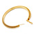 Large Mesh Hoop Earrings In Gold Plating - 65mm Diameter - view 5