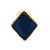 Children's/ Teen's / Kid's Tiny Blue Enamel 'Square' Stud Earrings In Gold Plating - 8mm Length - view 2
