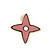 Children's/ Teen's / Kid's Tiny Baby Pink Enamel 'Star' Stud Earrings In Gold Plating - 10mm Diameter - view 2