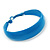 Medium Sky Blue Enamel Hoop Earrings - 45mm Diameter - view 7