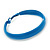 Large Sky Blue Enamel Hoop Earrings - 55mm Diameter - view 6