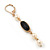 Vintage Inspired Simulated Pearl Beaded Drop Earrings With Leverback Closure In Gold Tone - 55mm Length - view 4