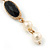 Vintage Inspired Simulated Pearl Beaded Drop Earrings With Leverback Closure In Gold Tone - 55mm Length - view 6