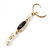 Vintage Inspired Simulated Pearl Beaded Drop Earrings With Leverback Closure In Gold Tone - 55mm Length - view 5