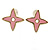 Children's/ Teen's / Kid's Blue Crown, White Cat, Pink Star Stud Earring Set In Gold Tone - 10-14mm - view 2