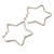 Medium Silver Plated Clear Austrian Crystal 'Star' Hoop Earrings - 55mm Diameter - view 8