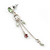 Vintage Inspired Freshwater Pearl, Crystal Chain Tassel Drop Earrings In Light Silver Tone - 55mm Length - view 6