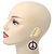 Purple Enamel 'Peace' Drop Earrings In Silver Plating - 50mm Length - view 6