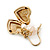 Gold Plated Heart Locket, Freshwater Pearl, Flower Drop Earrings - 35mm Length - view 5