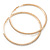 Oversized Clear Crystal Hoop Earrings In Gold Plating - 9cm Diameter - view 2