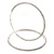 Oversized Clear Crystal Hoop Earrings In Rhodium Plating - 9cm Diameter - view 4