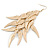 Long Wing Chandelier Earrings In Gold Plating - 13cm Length - view 6