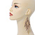 Long Wing Chandelier Earrings In Gold Plating - 13cm Length - view 7