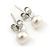 6mm Cream Freshwater Pearl Sterling Silver Stud Earrings - Boxed - view 9