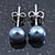 7mm Peacock Off-Round Cultured Freshwater Pearl Stud Earrings 925 Sterling Silver - view 9