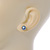 7mm Peacock Off-Round Cultured Freshwater Pearl Stud Earrings 925 Sterling Silver - view 4