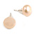 9mm Cream Off-Round Cultured Freshwater Pearl Stud Earrings In Silver Tone - view 13