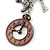 Clock, Key, Dog, Rose Charm Drop Earrings (Gold, Black, Bronze, Silver Tone) - 70mm L - view 3