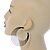 Black Multi Layered Hoop Earrings - 60mm Diameter - view 6