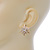Gold Tone Crystal Star Stud Earrings - 25mm Across - view 6