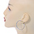 40mm Silver Tone Crystal Hoop Earrings - view 2