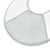 Large White Enamel With Silver Glitter Oval Hoop Earrings In Silver Tone - 90mm L - view 6