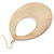 Large Fuchsia Enamel Oval Hoop Earrings In Gold Tone - 85mm L - view 4