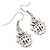 Small Ladybug Drop Earrings In Silver Tone - 30mm L - view 5