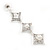 Bridal/ Prom Luxury Clear Swarovski Elements Crystal, Glass Pearl Drop Earrings In Rhodium Plating - 75mm L - view 7