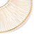 Oversized Gold Tone Wire Hoop Earrings - 10cm L - view 3