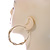 60mm Large Twisted Spring Hoop Earrings In Gold Tone Metal - view 6