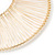 Oversized Gold Tone Wire Teardrop Hoop Earrings - 12.5cm L - view 4