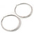 Oversized Coil Spring Hoop Earrings In Silver Tone - 80mm - view 5