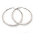 Oversized Coil Spring Hoop Earrings In Silver Tone - 80mm - view 3