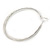 Oversized Coil Spring Hoop Earrings In Silver Tone - 80mm - view 2