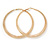 Oversized Coil Spring Hoop Earrings In Gold Tone - 80mm