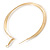 60mm Large Twisted, Textured Hoop Earrings In Gold Tone - view 3