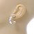 Small Lightweight Heart Hoop Earrings In Silver Tone - 20mm - view 2