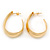 Medium Half Hoop Earrings In Gold Plated Metal - 30mm L - view 3