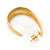 Medium Half Hoop Earrings In Gold Plated Metal - 30mm L - view 4
