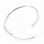 Medium Slim Hoop Earrings In Silver Tone Metal - 37mm D - view 5