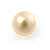 Small Cream Coloured Faux Pearl Stud Earrings In Gold Tone - 10mm D - view 7