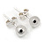 Tiny Ball Stud Earrings In Silver Tone - 4mm - view 6