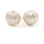 Cream Faux Pearl Clip On Earrings In Gold Tone - 10mm