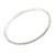 95mm Oversized Slim Clear Crystal Hoop Earrings In Silver Tone - view 4